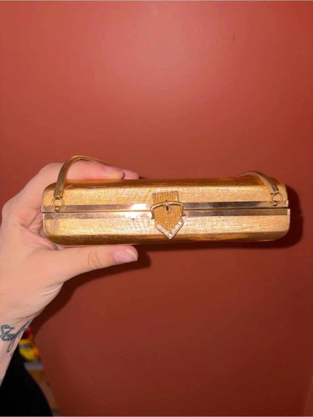 Antique Volupté gold handbag